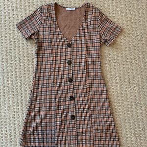 Zara plaid dress